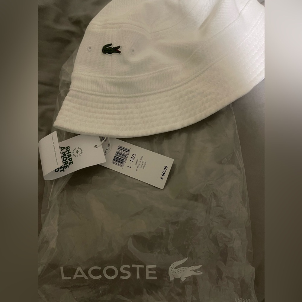 Brand new Lacoste bucket hat